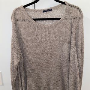 Beige knit sweater